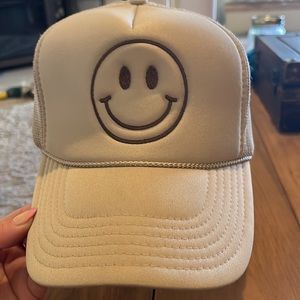 Smiley face trucker hat